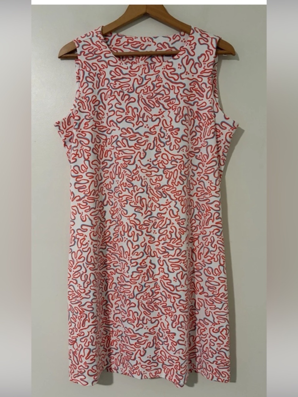 Mahi Gold Ryder Dress Coral Nautical Sleeveless Sun Dress Sz XL